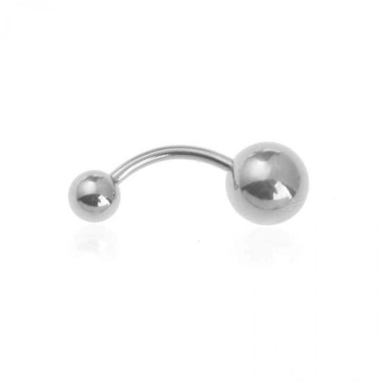 Ατσάλινα Σκουλαρίκια Piercing - Ασημί