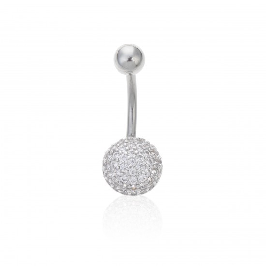 Ατσάλινα Σκουλαρίκια Piercing - Ασημί