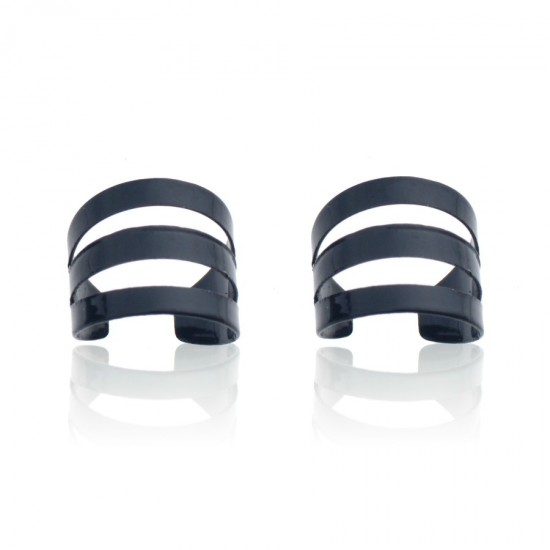 Σκουλαρίκια Ear Cuffs - Μαύρο