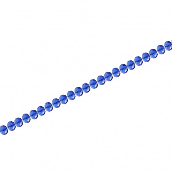 Χάντρες Γυάλινες 12mm (Κλωστή 72 χάντρες) - Sapphire