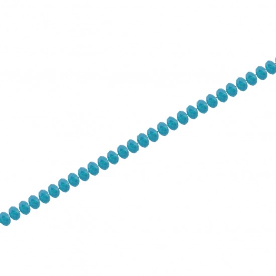 Χάντρες Γυάλινες 12mm (Κλωστή 72 χάντρες) - Turquoise