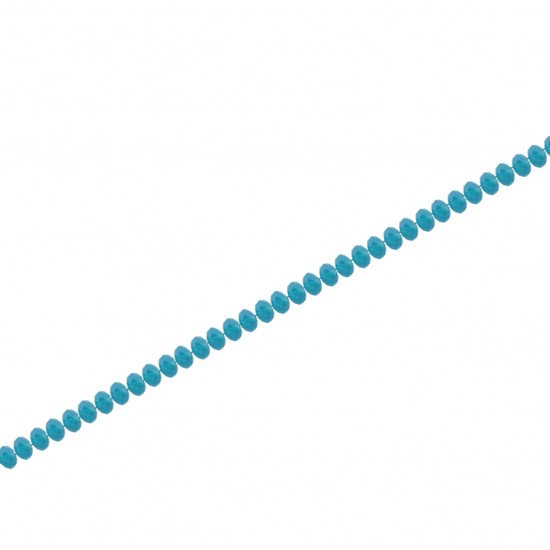 Χάντρες Γυάλινες 6mm (Κλωστή 100 χάντρες) - Turquoise