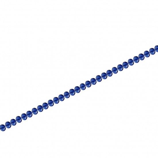 Χάντρες Γυάλινες 6mm (Κλωστή 100 χάντρες) - Sapphire