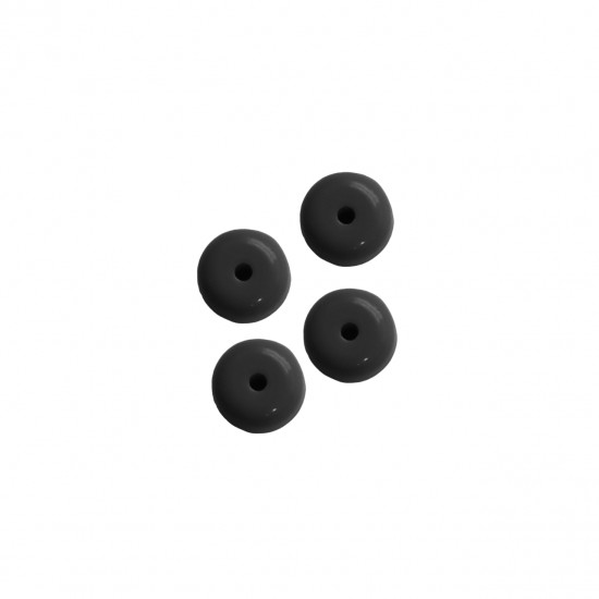 Χάντρες Ακρυλικές 10x7mm (50 τεμ) - Μαύρο