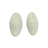 Χάντρες Ακρυλικές 40x21mm (10 τεμ) - Άσπρο