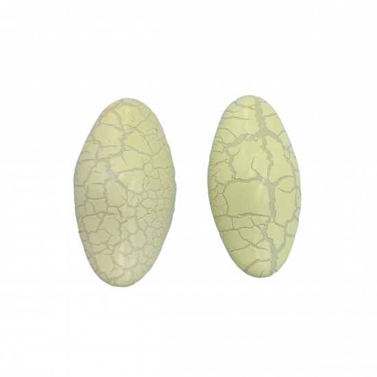 Χάντρες Ακρυλικές 40x21mm (10 τεμ) - Μπεζ
