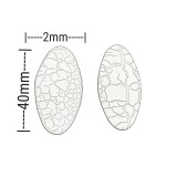 Χάντρες Ακρυλικές 40x21mm (10 τεμ) - Πράσινο Χάντρες Ακρυλικές 40x21mm (10 τεμ) - Πράσινο