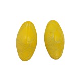 Χάντρες Ακρυλικές 40x21mm (10 τεμ) - Κίτρινο