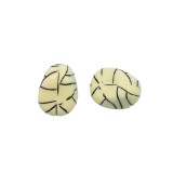 Χάντρες Ακρυλικές 25x16mm (15 τεμ) - Μπεζ