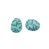 Χάντρες Ακρυλικές 25x16mm (15 τεμ) - Γαλάζιο