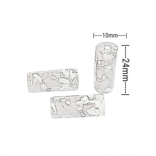 Χάντρες Ακρυλικές 24x10mm (15 τεμ) - Εκρού