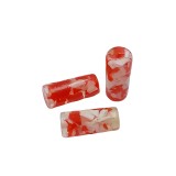 Χάντρες Ακρυλικές 24x10mm (15 τεμ) - Κόκκινο