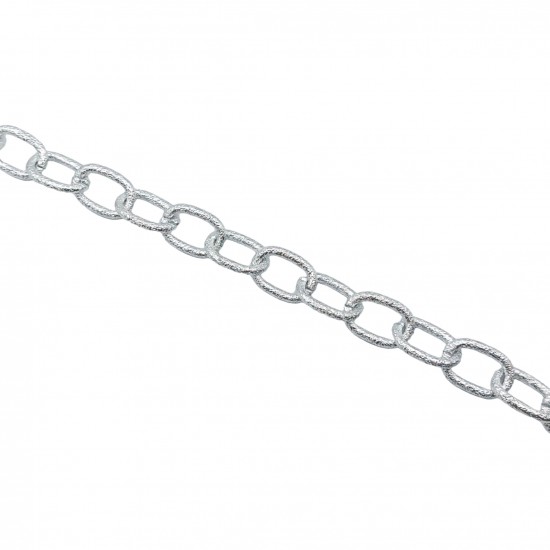 Αλυσίδες Αλουμίνιο 21x15mm (2 μέτρα) - Ασημί