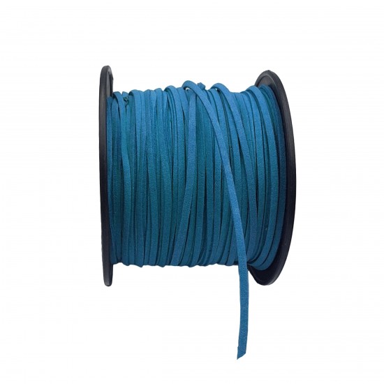 Κορδόνια Σουέντ 3x1,5mm (10 μέτρα) - Μπλε