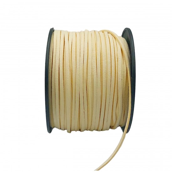 Κορδόνια Σουέντ 3x1,5mm (10 μέτρα) - Μπεζ