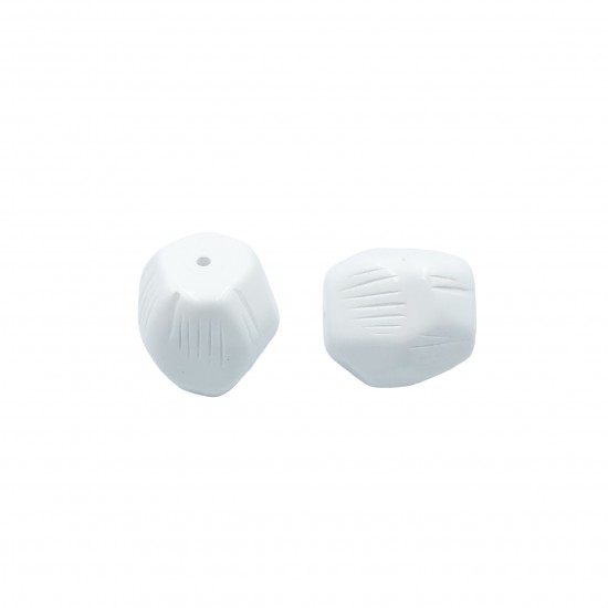 Χάντρες Ακρυλικές 24x23mm (10 τεμ) - Άσπρο Χάντρες Ακρυλικές 24x23mm (10 τεμ) - Άσπρο