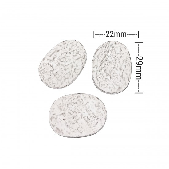 Χάντρες Ακρυλικές 29x22mm (15 τεμ) - Φούξια
