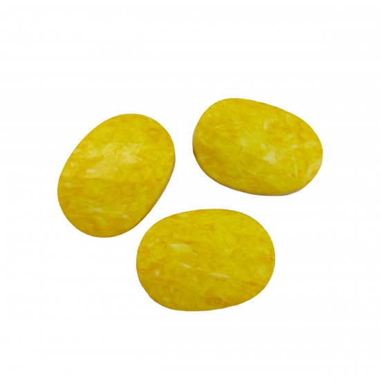 Χάντρες Ακρυλικές 29x22mm (15 τεμ) - Κίτρινο Χάντρες Ακρυλικές 29x22mm (15 τεμ) - Κίτρινο