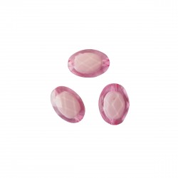 Χάντρες Ακρυλικές 20x14mm (20 τεμ) - Ροζ