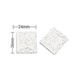 Χάντρες Ακρυλικές 26x24mm (12 τεμ) - Μωβ