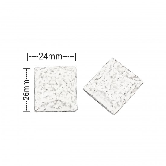 Χάντρες Ακρυλικές 26x24mm (12 τεμ) - Τυρκουάζ