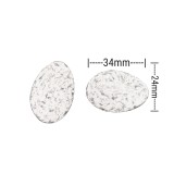 Χάντρες Ακρυλικές 34x24mm (15 τεμ) - Καφέ