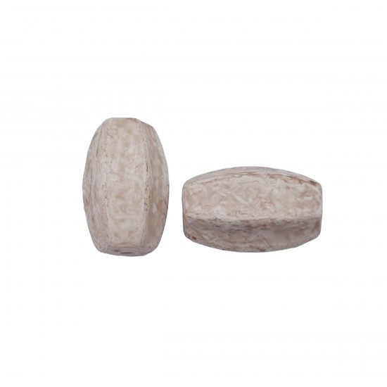 Χάντρες Ακρυλικές 27x16mm (12 τεμ) - Μπεζ