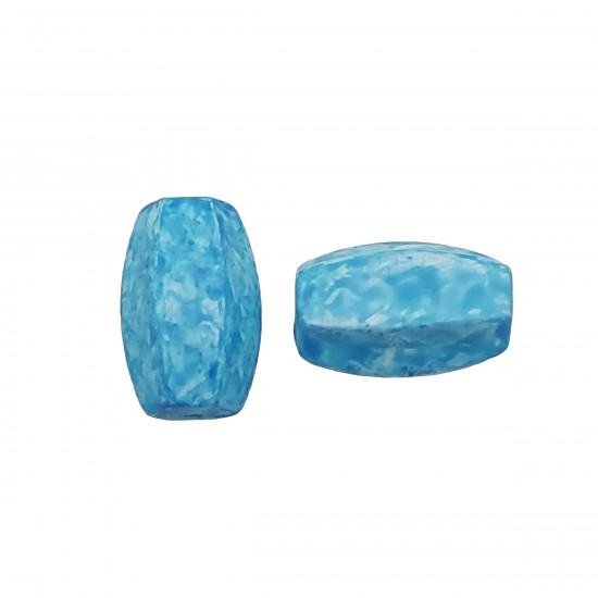 Χάντρες Ακρυλικές 27x16mm (12 τεμ) - Τυρκουάζ