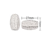 Χάντρες Ακρυλικές 27x16mm (12 τεμ) - Πράσινο