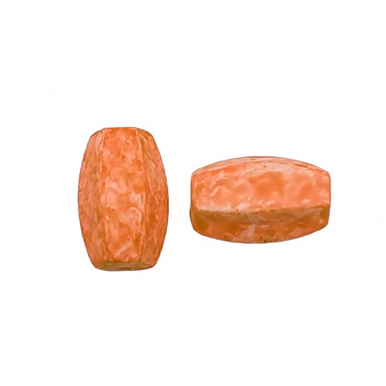 Χάντρες Ακρυλικές 27x16mm (12 τεμ) - Πορτοκαλί
