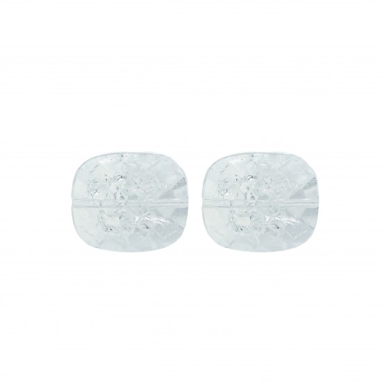 Χάντρες Ακρυλικές 23x20mm (20 τεμ) - Διάφανο