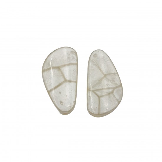 Χάντρες Ακρυλικές 44x23mm (10 τεμ) - Μπεζ