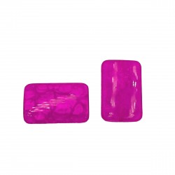 Χάντρες Ακρυλικές 36x23mm (10 τεμ) - Φούξια