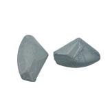 Χάντρες Ακρυλικές 37x23mm (12 τεμ) - Γκρι