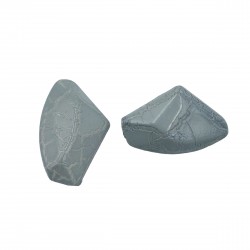 Χάντρες Ακρυλικές 37x23mm (12 τεμ) - Γκρι
