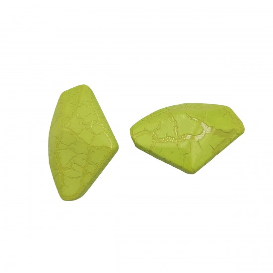Χάντρες Ακρυλικές 37x23mm (12 τεμ) - Πράσινο