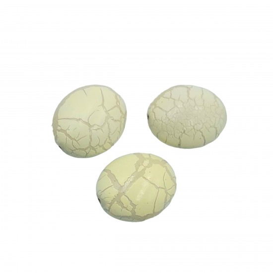 Χάντρες Ακρυλικές 24x20mm (20 τεμ) - Μπεζ