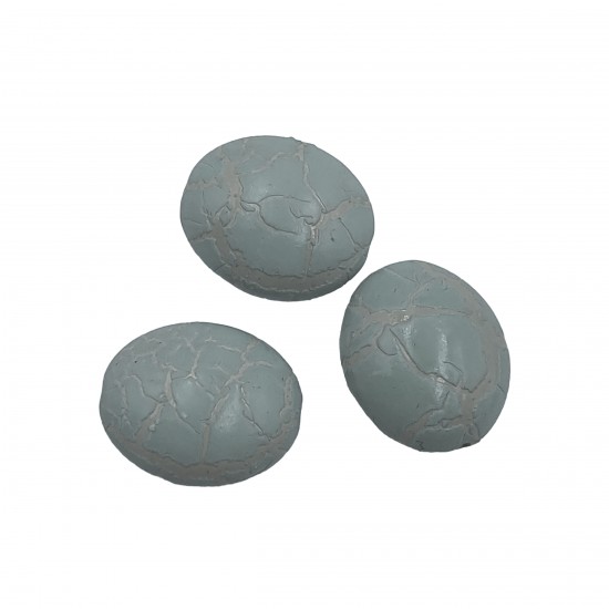 Χάντρες Ακρυλικές 24x20mm (20 τεμ) - Γκρι