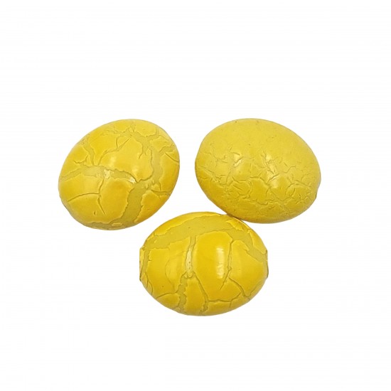 Χάντρες Ακρυλικές 24x20mm (20 τεμ) - Κίτρινο