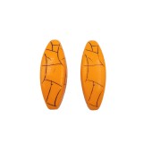 Χάντρες Ακρυλικές 51x19mm (8 τεμ) - Πορτοκαλί