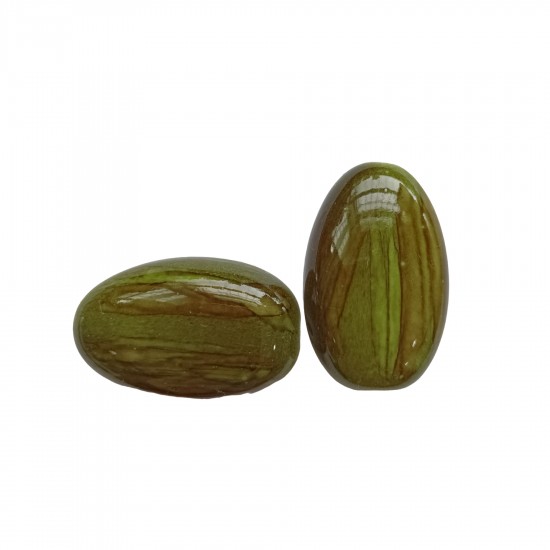 Χάντρες Ακρυλικές 41x26mm (6 τεμ) - Πράσινο