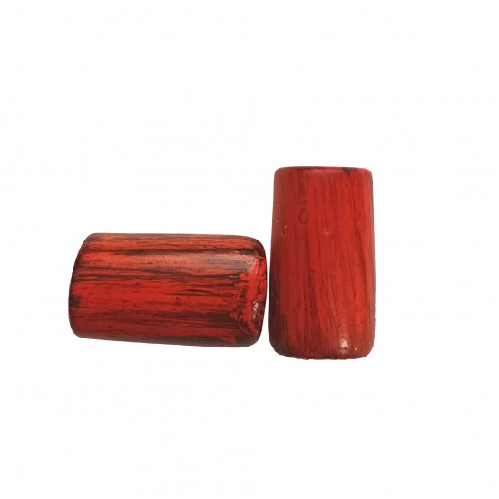 Χάντρες Ακρυλικές 33x20mm (10 τεμ) - Κόκκινο