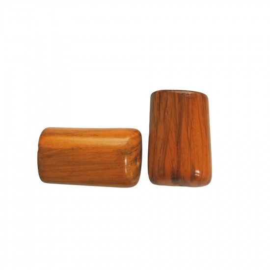 Χάντρες Ακρυλικές 33x20mm (10 τεμ) - Καφέ