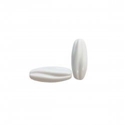 Χάντρες Ακρυλικές 24x10mm (20 τεμ) - Άσπρο