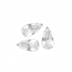 Χάντρες Ακρυλικές 18x10mm (30 τεμ) - Διάφανο