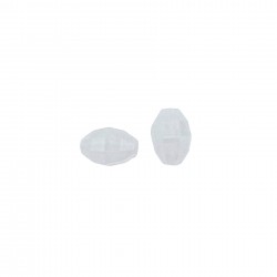 Χάντρες Ακρυλικές 18x13mm (20 τεμ) - Άσπρο Ματ