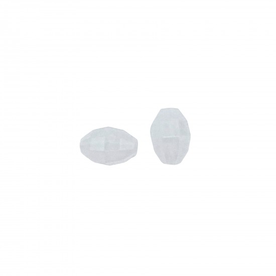 Χάντρες Ακρυλικές 18x13mm (20 τεμ) - Άσπρο Ματ