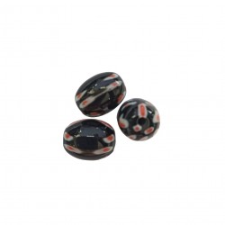 Χάντρες Ακρυλικές 19x15mm (20 τεμ) - Μαύρο