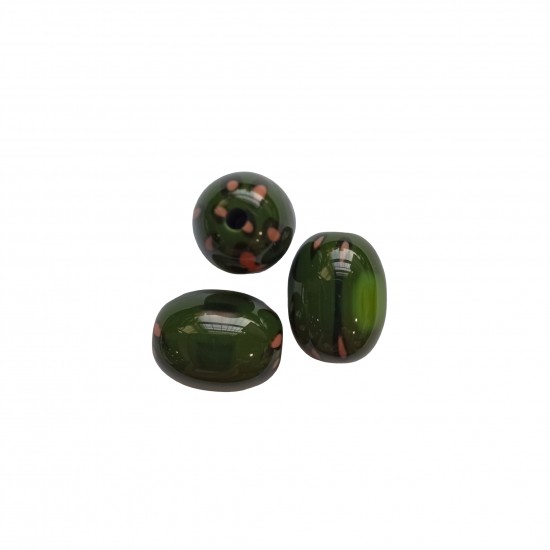 Χάντρες Ακρυλικές 19x15mm (20 τεμ) - Πράσινο