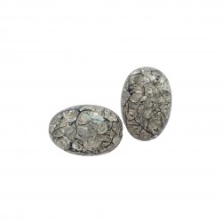 Χάντρες Ακρυλικές 30x20mm (15 τεμ) - Γκρι
